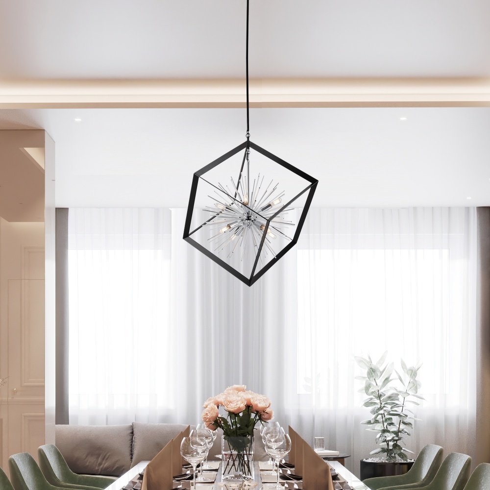 Artcraft Sunburst Chandelier - Thumbnail 3