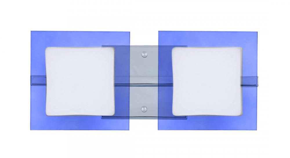 Besa Wall Alex Chrome Opal/Blue 2x50W G9