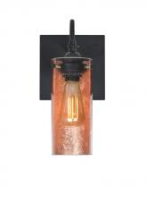 Besa Lighting 1WG-DUKECF-EDIL-BK - Besa Duke Wall, Copper Foil, Black Finish, 1x7W LED Filament