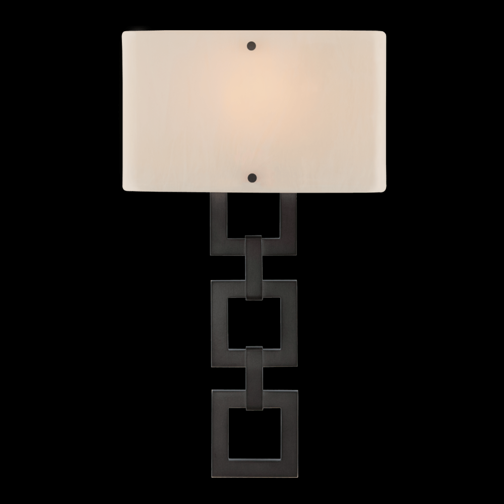 Carlyle Square Link Cover Sconce-0B 11"