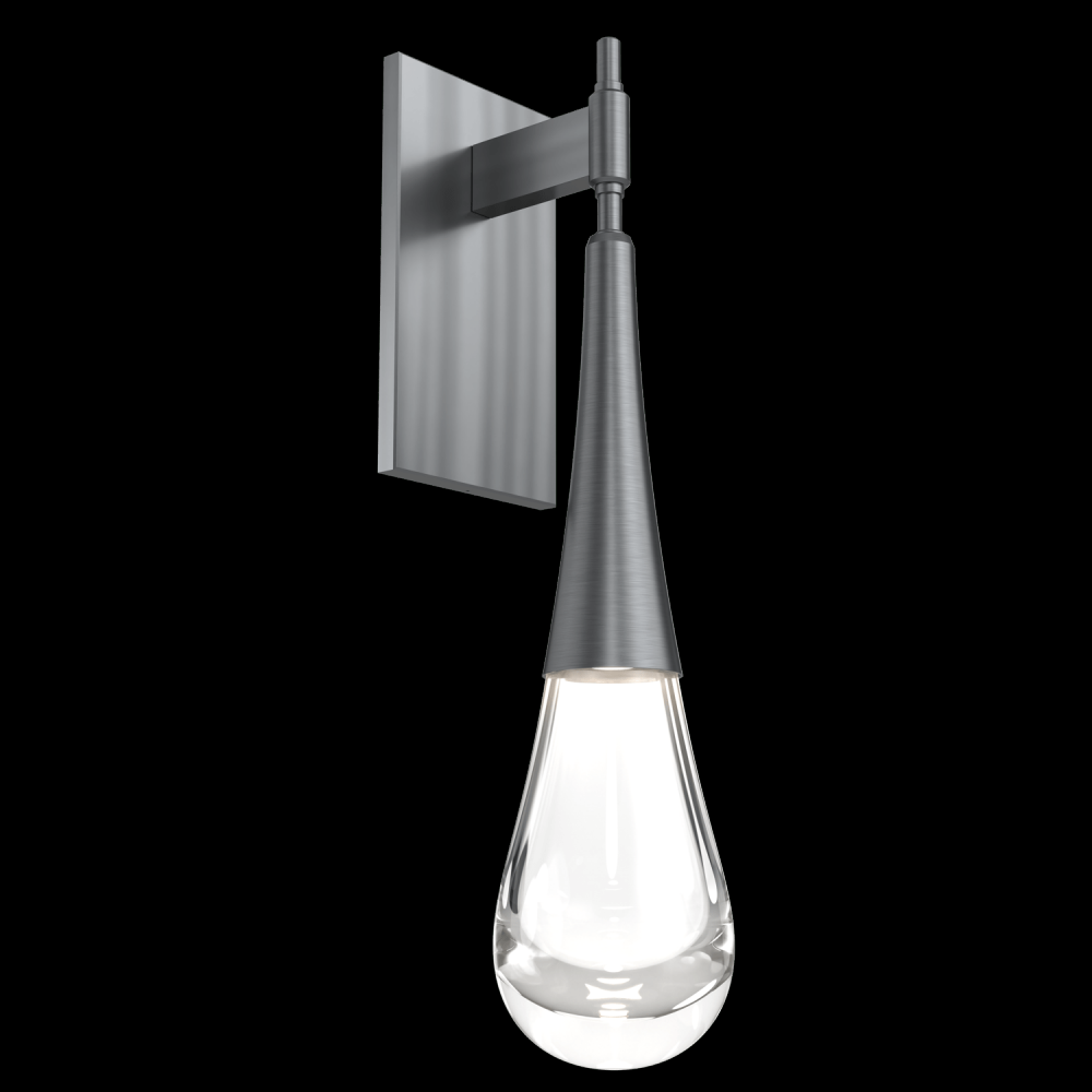 Raindrop Sconce-Gunmetal-Blown Glass
