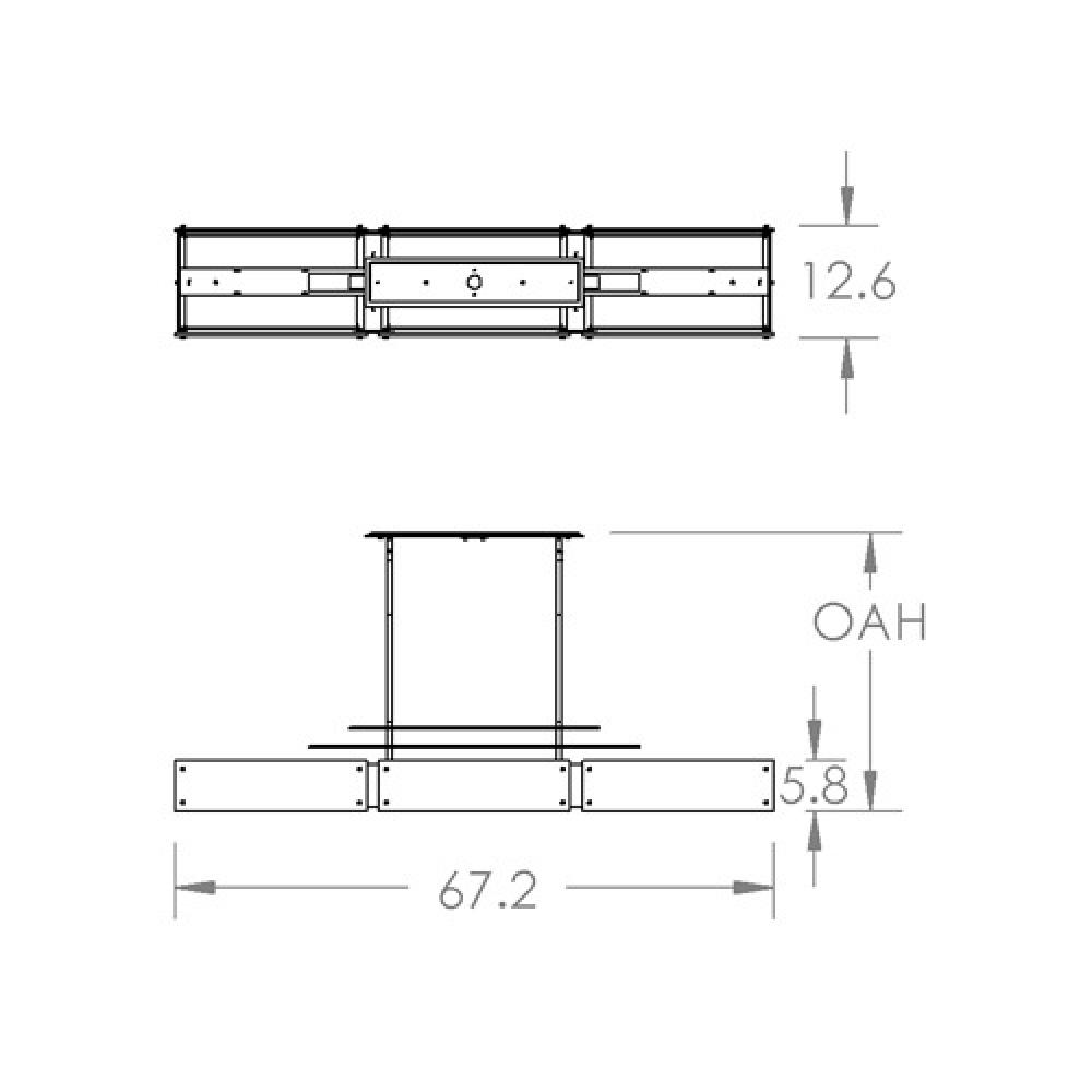 Urban Loft Parallel Linear Suspension-0D-Gunmetal
