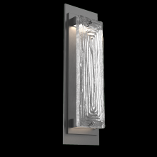 Hammerton ODB0090-01-AG-TL-L2 - Tabulo Outdoor Sconce (M)-Argento Grey-Linea Cast Glass