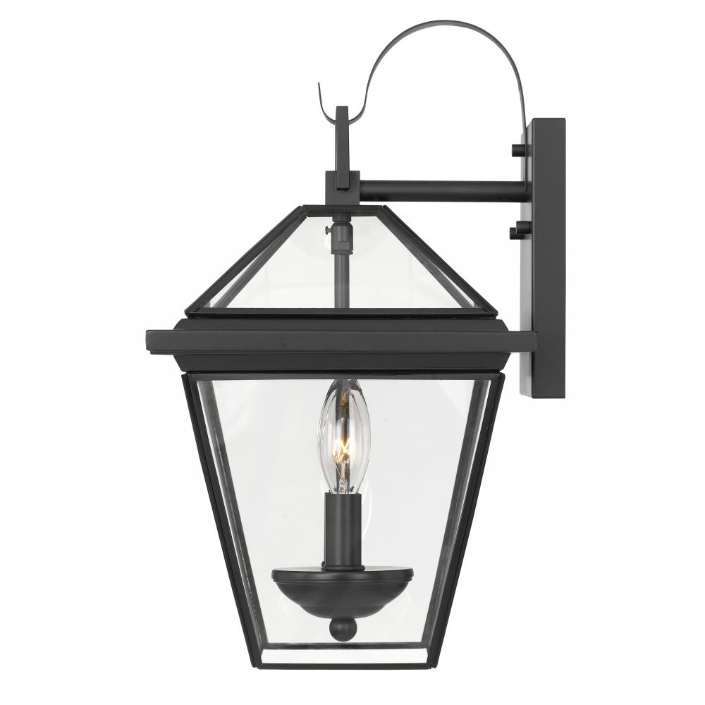 Sullivan 16 In 2-Light Matte Black Painted Outdoor Wall Sconce Lamp