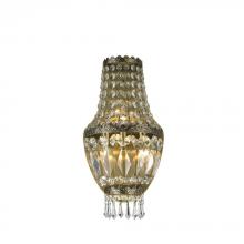 Worldwide Lighting Corp W23086AB8 - Metropolitan 3-Light Antique Bronze Finish and Clear Crystal Basket Wall Sconce Light 8 in. W x 16 i