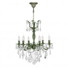 Worldwide Lighting Corp W83328B23 - Versailles 6-Light Antique Bronze Finish and Clear Crystal Chandelier 23 in. Dia x 26 in. H Large