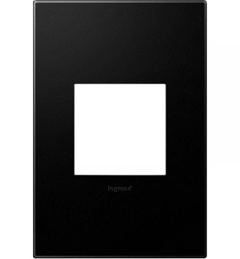 adorne? Graphite One-Gang Screwless Wall Plate with Microban?