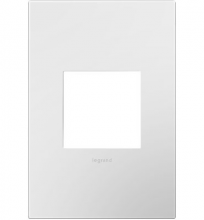 Legrand AWP1G2WH6 - adorne? Gloss White One-Gang Screwless Wall Plate with Microban?