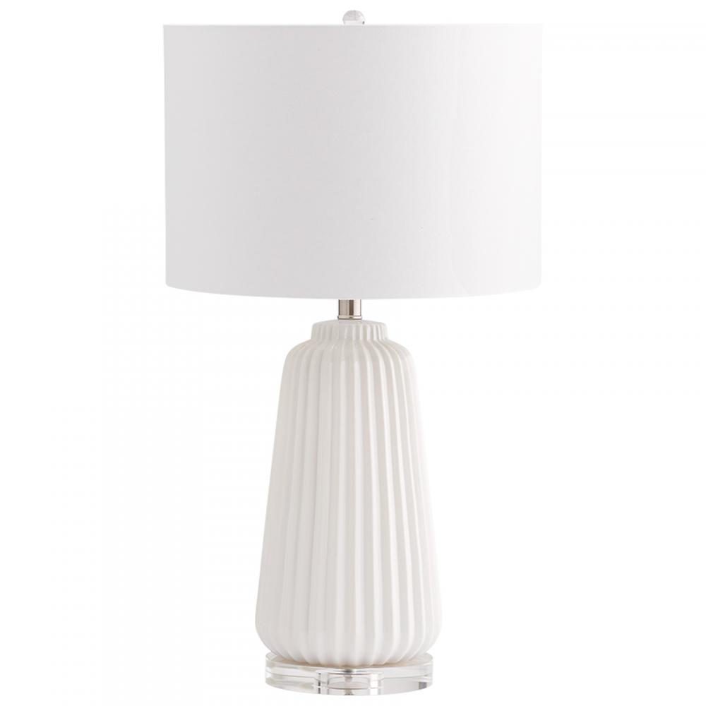 Delphine Table Lamp|White