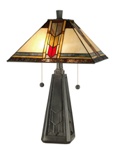 Dale Tiffany TT101387 - Mallinson Tiffany Table Lamp