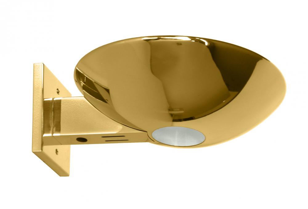 Caspio - Indirect Halogen Sconce - Polished Brass