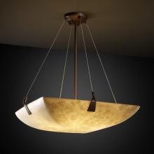 Justice Design Group CLD-9641-25-DBRZ-LED3-3000 - 18" LED Pendant Bowl w/ Tapered Clips