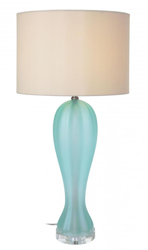 One Light Frosted Glass Table Lamp
