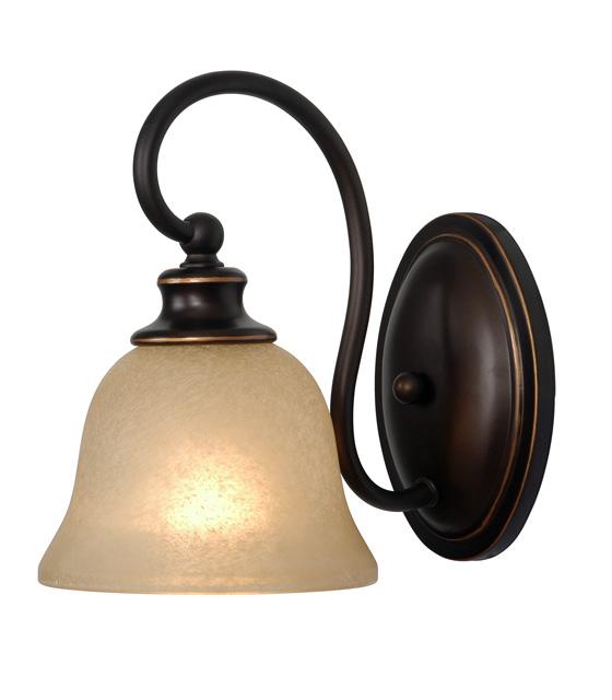 One Light Oil Rubbed Bronze Bathroom Sconce