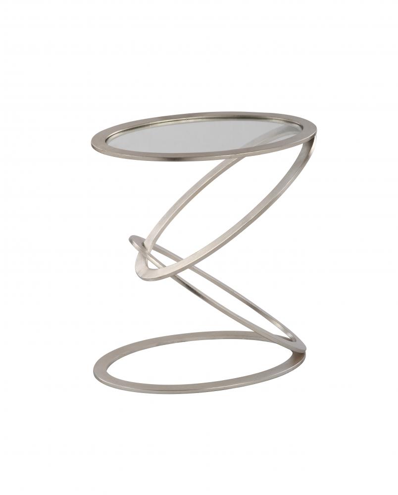 Zenith Accent Table - Silver Leaf