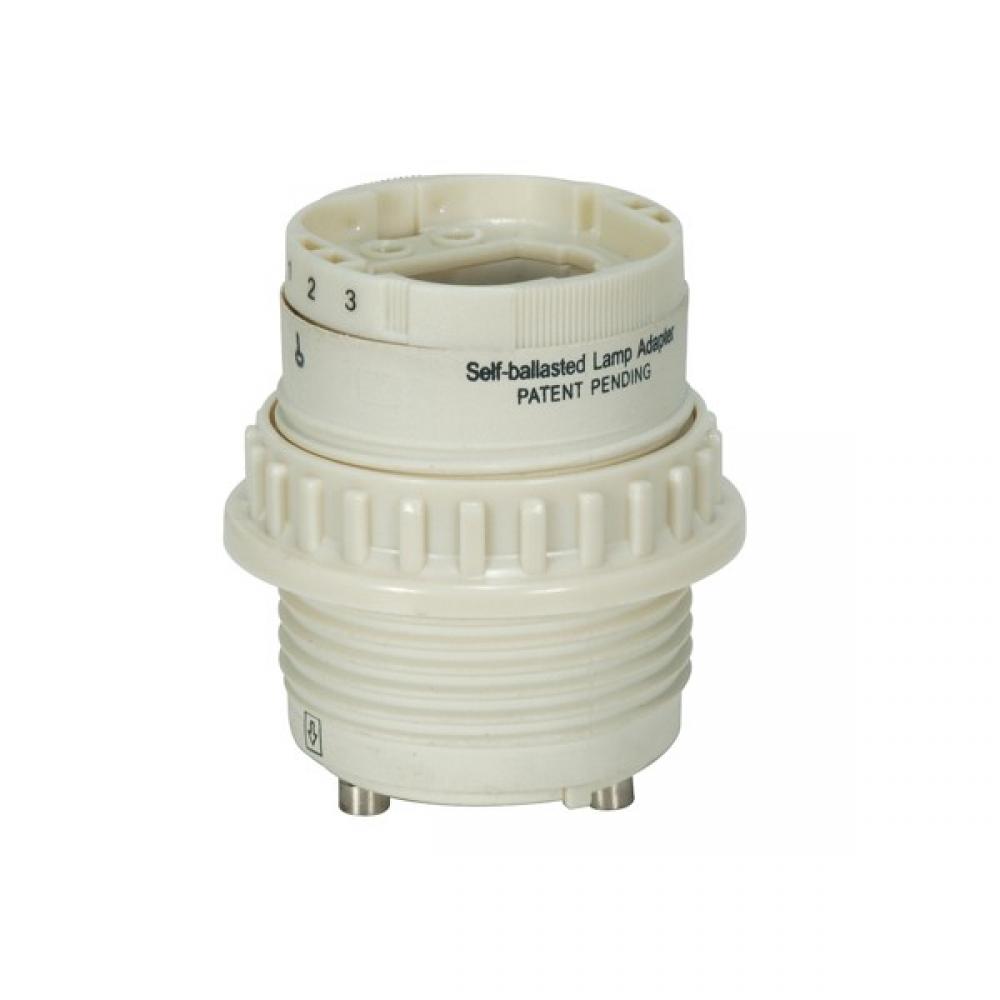 Phenolic Self-Ballasted CFL Lampholder With Uno Ring; 277V, 60Hz, 0.20A; 18W G24q-2 And GX24q-2;