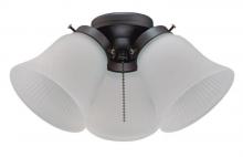 Westinghouse 7785000 - LED Cluster Ceiling Fan Light Kit Oil Rubbed Bronze Finish Frosted Ribbed Glass