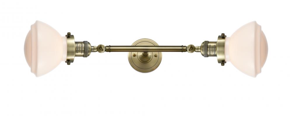 Olean - 2 Light - 7 inch - Antique Brass - Bath Vanity Light