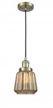 Innovations Lighting 201C-AB-G146-LED - Chatham - 1 Light - 7 inch - Antique Brass - Cord hung - Mini Pendant
