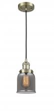 Innovations Lighting 201C-AB-G53-LED - Bell - 1 Light - 5 inch - Antique Brass - Cord hung - Mini Pendant