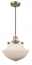 Innovations Lighting 201C-AB-G541-LED - Oxford - 1 Light - 12 inch - Antique Brass - Cord hung - Mini Pendant