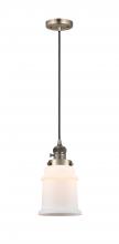 Innovations Lighting 201CSW-AB-G181-LED - Canton - 1 Light - 6 inch - Antique Brass - Cord hung - Mini Pendant