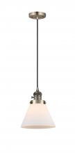 Innovations Lighting 201CSW-AB-G41-LED - Cone - 1 Light - 8 inch - Antique Brass - Cord hung - Mini Pendant