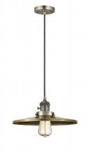 Innovations Lighting 201CSW-AB-MFR-AB-12-LED - Appalachian - 1 Light - 12 inch - Antique Brass - Cord hung - Mini Pendant
