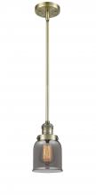 Innovations Lighting 201S-AB-G53-LED - Bell - 1 Light - 5 inch - Antique Brass - Stem Hung - Mini Pendant