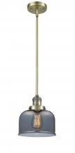Innovations Lighting 201S-AB-G73-LED - Bell - 1 Light - 8 inch - Antique Brass - Stem Hung - Mini Pendant