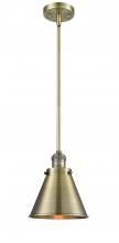 Innovations Lighting 201S-AB-M13-AB-LED - Appalachian - 1 Light - 8 inch - Antique Brass - Stem Hung - Mini Pendant