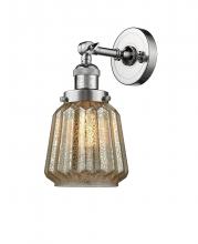 Innovations Lighting 203-PC-G146 - Chatham - 1 Light - 7 inch - Polished Chrome - Sconce