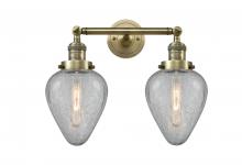 Innovations Lighting 208-AB-G165-LED - Geneseo - 2 Light - 17 inch - Antique Brass - Bath Vanity Light