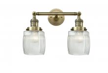 Innovations Lighting 208-AB-G302-LED - Colton - 2 Light - 16 inch - Antique Brass - Bath Vanity Light