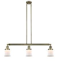 Innovations Lighting 213-AB-G181S-LED - Canton - 3 Light - 39 inch - Antique Brass - Stem Hung - Island Light