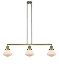 Innovations Lighting 213-AB-G321-LED - Olean - 3 Light - 39 inch - Antique Brass - Stem Hung - Island Light