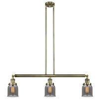 Innovations Lighting 213-AB-G53-LED - Bell - 3 Light - 38 inch - Antique Brass - Stem Hung - Island Light