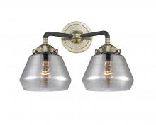 Innovations Lighting 284-2W-BAB-G173-LED - Fulton - 2 Light - 15 inch - Black Antique Brass - Bath Vanity Light