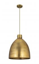 Innovations Lighting 410-1PL-BB-M412-18BB - Newton Sphere - 1 Light - 18 inch - Brushed Brass - Cord hung - Pendant