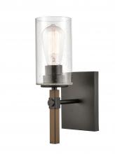 Innovations Lighting 445-1W-BK-SDY-LED - Westlake - 1 Light - 5 inch - Matte Black - Bath Vanity Light