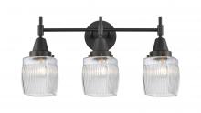 Innovations Lighting 447-3W-BK-G302-LED - Colton - 3 Light - 24 inch - Matte Black - Bath Vanity Light