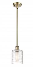 Innovations Lighting 516-1S-AB-G1113-LED - Cobbleskill - 1 Light - 5 inch - Antique Brass - Mini Pendant