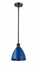 Innovations Lighting 516-1S-OB-MBD-75-BL-LED - Plymouth - 1 Light - 8 inch - Oil Rubbed Bronze - Pendant
