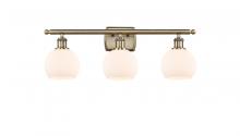 Innovations Lighting 516-3W-AB-G121-6-LED - Athens - 3 Light - 26 inch - Antique Brass - Bath Vanity Light