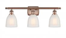 Innovations Lighting 516-3W-AC-G441-LED - Brookfield - 3 Light - 26 inch - Antique Copper - Bath Vanity Light