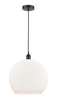 Innovations Lighting 616-1P-OB-G121-14-LED - Athens - 1 Light - 14 inch - Oil Rubbed Bronze - Cord hung - Pendant