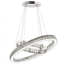 CWI Lighting 5635P27ST-2O (Clear) - Florence LED Chandelier With Chrome Finish