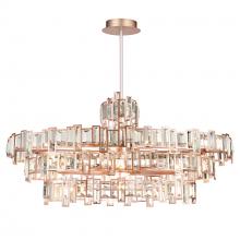 CWI Lighting 9903P44-21-193 - Quida 21 Light Down Chandelier With Champagne Finish