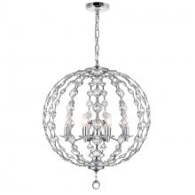 CWI Lighting 9970P26-8-601 - Esia 8 Light Chandelier With Chrome Finish