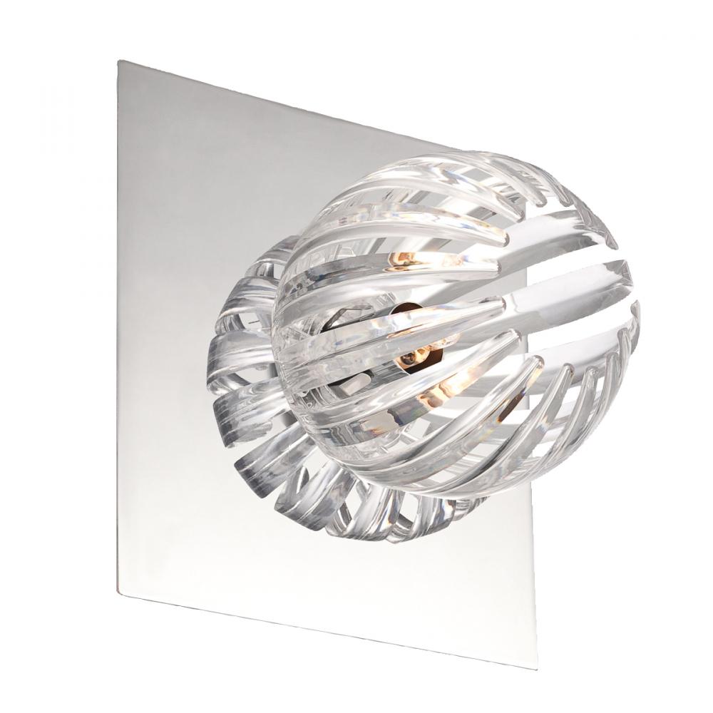 Cosmo, 1LT Wall Sconce, Chr/clr